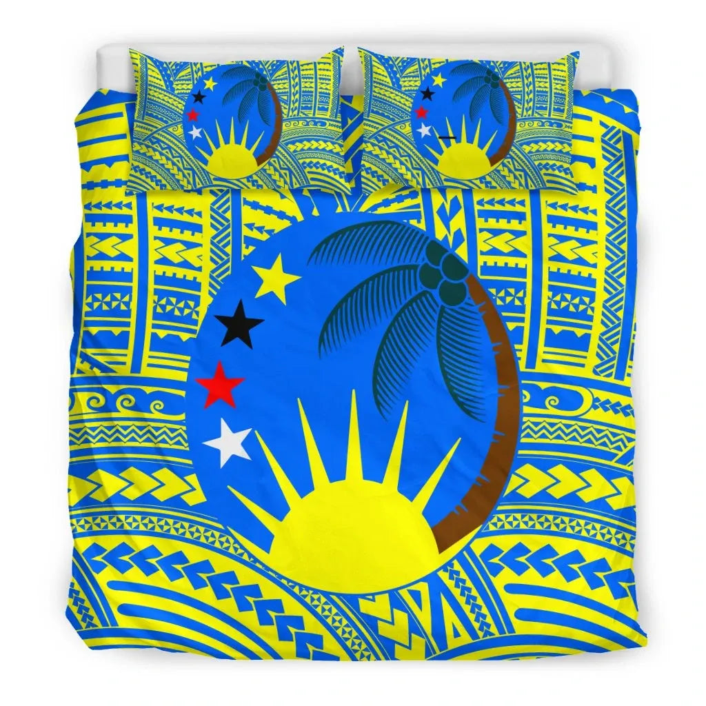 Polynesian Duvet Cover Set - Kapingamarangi Seal (Beige)