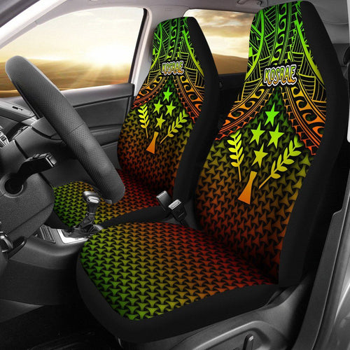 Polynesian Kosrae Car Seat Covers - Reggae Vintage Polynesian Patterns