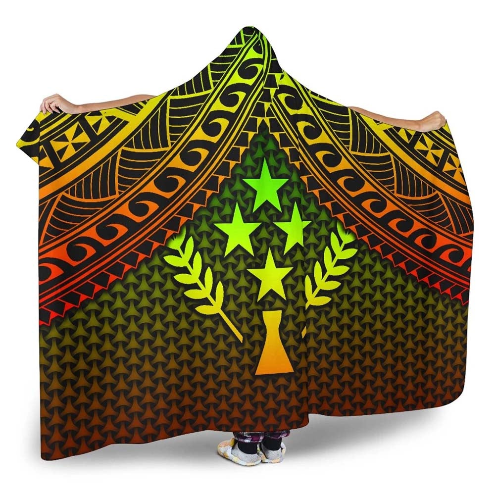 Polynesian Kosrae Hooded Blanket - Reggae Vintage Polynesian Patterns