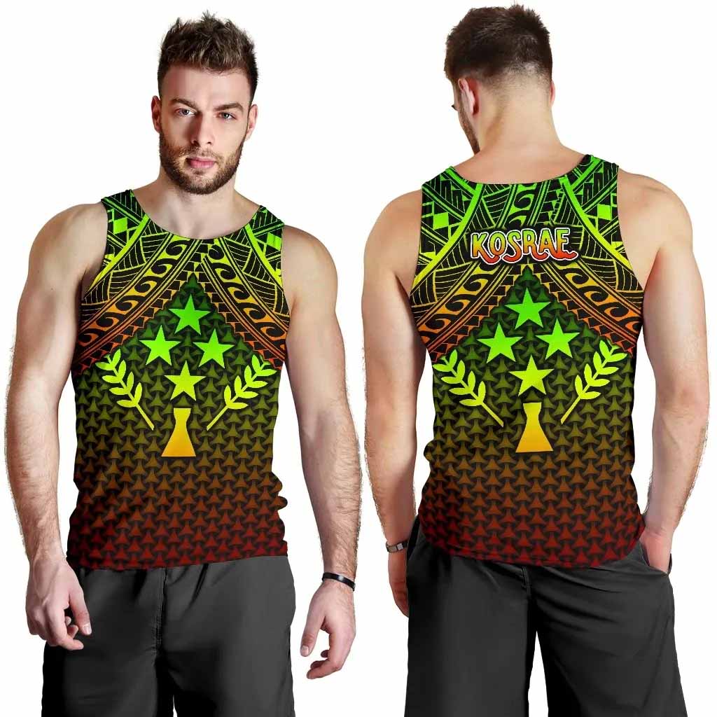 Polynesian Kosrae Men Tank Top - Reggae Vintage Polynesian Patterns