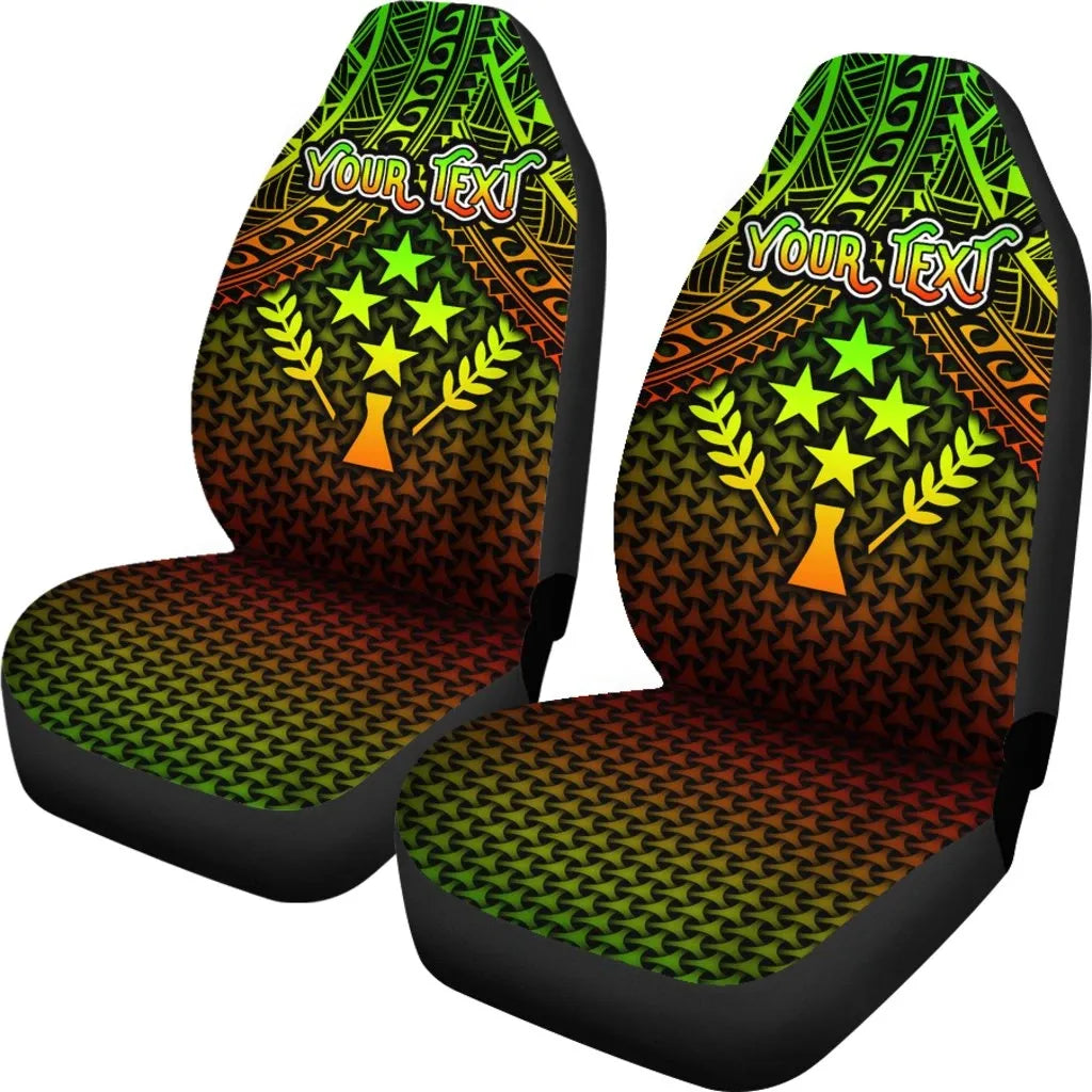 Polynesian Kosrae Personalised Car Seat Covers - Reggae Vintage Polynesian Patterns