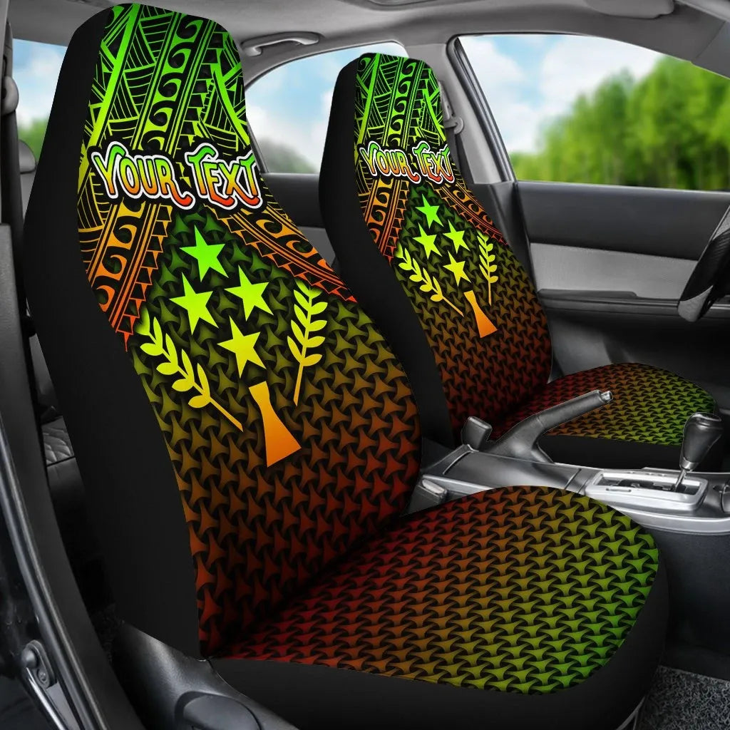 Polynesian Kosrae Personalised Car Seat Covers - Reggae Vintage Polynesian Patterns