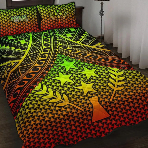 Polynesian Kosrae Quilt Bed Set - Reggae Vintage Polynesian Patterns