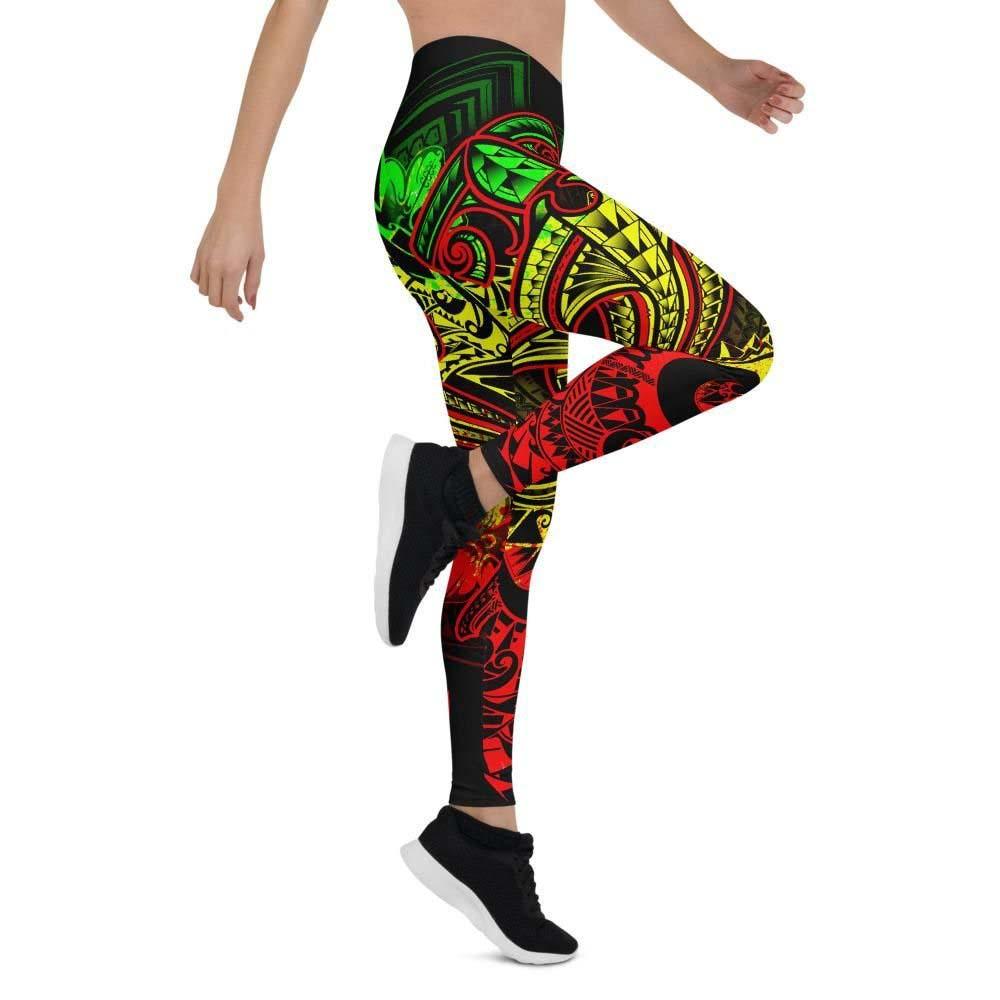 Polynesian Legging - Reggae Shark Polynesian Tattoo