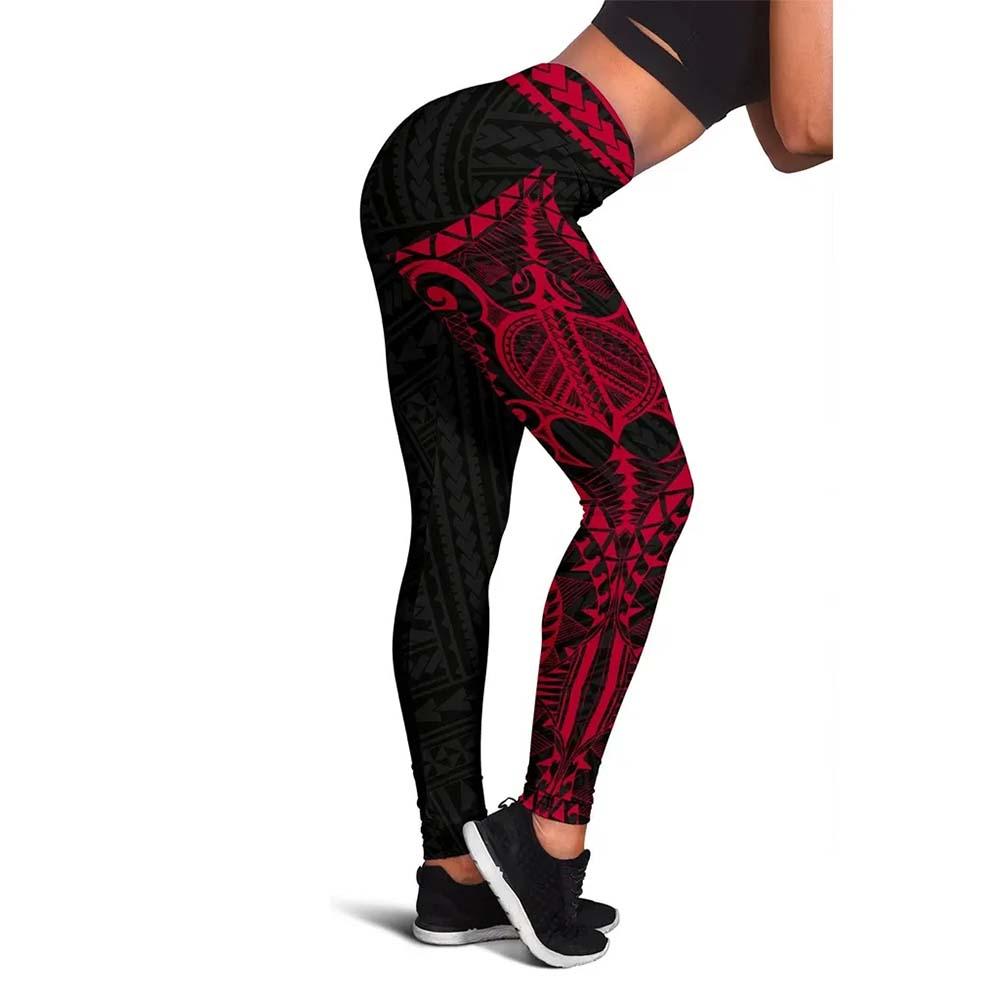 Polynesian Legging -  Rising 3rd Red