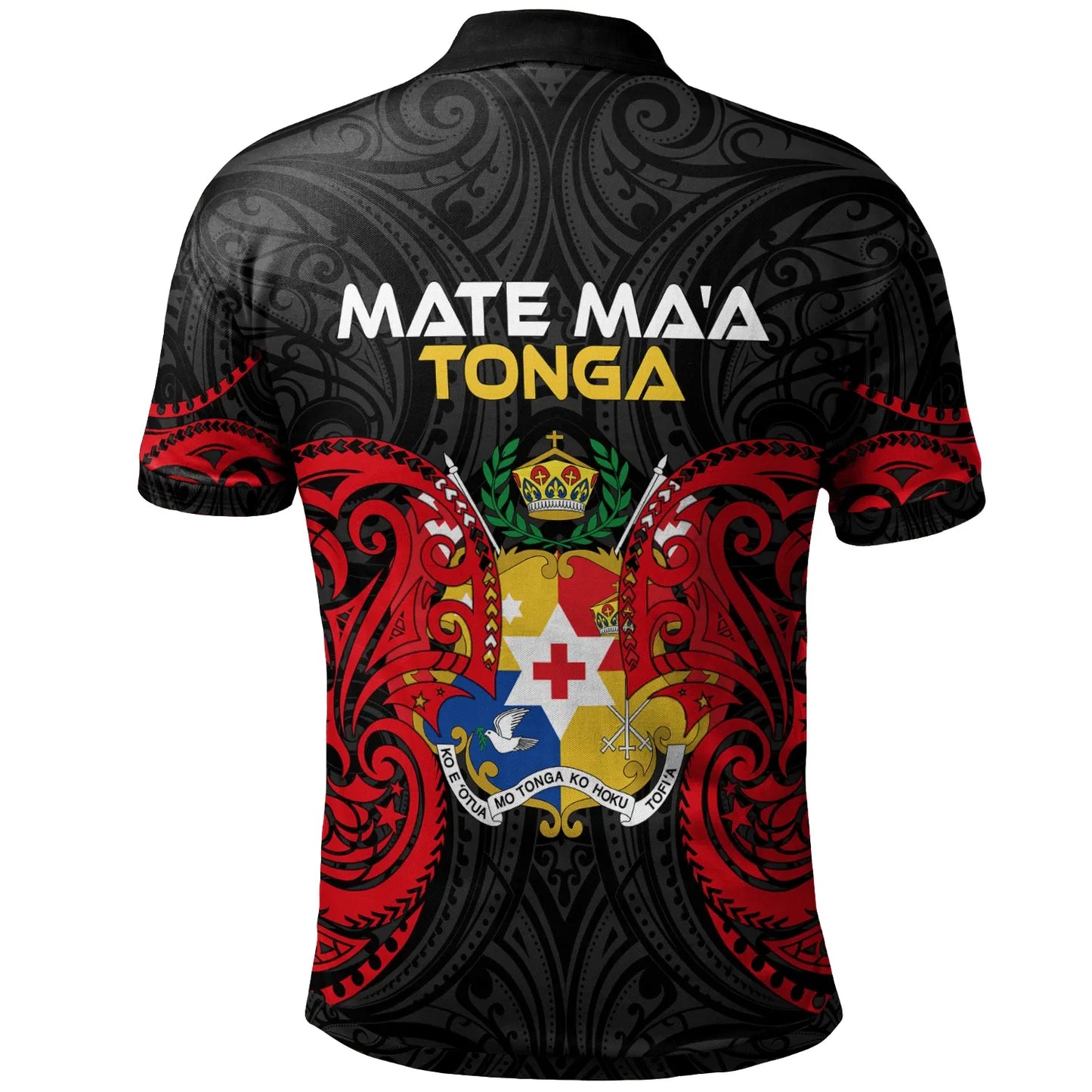 Polynesian Mate Ma'a Tonga Polo Shirt - Tongan Spirit