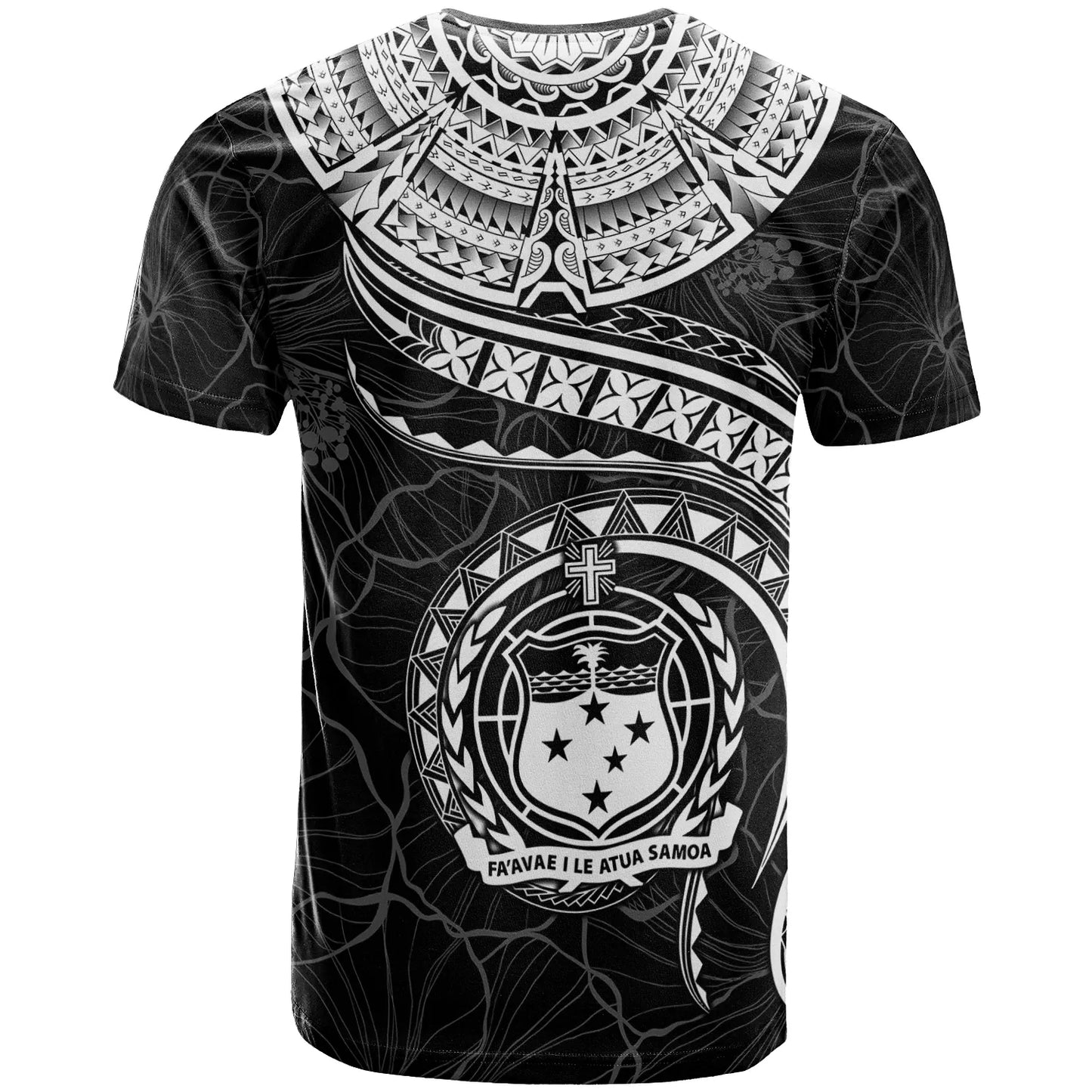 Polynesian Samoa T-shirt - Samoan Waves (White)