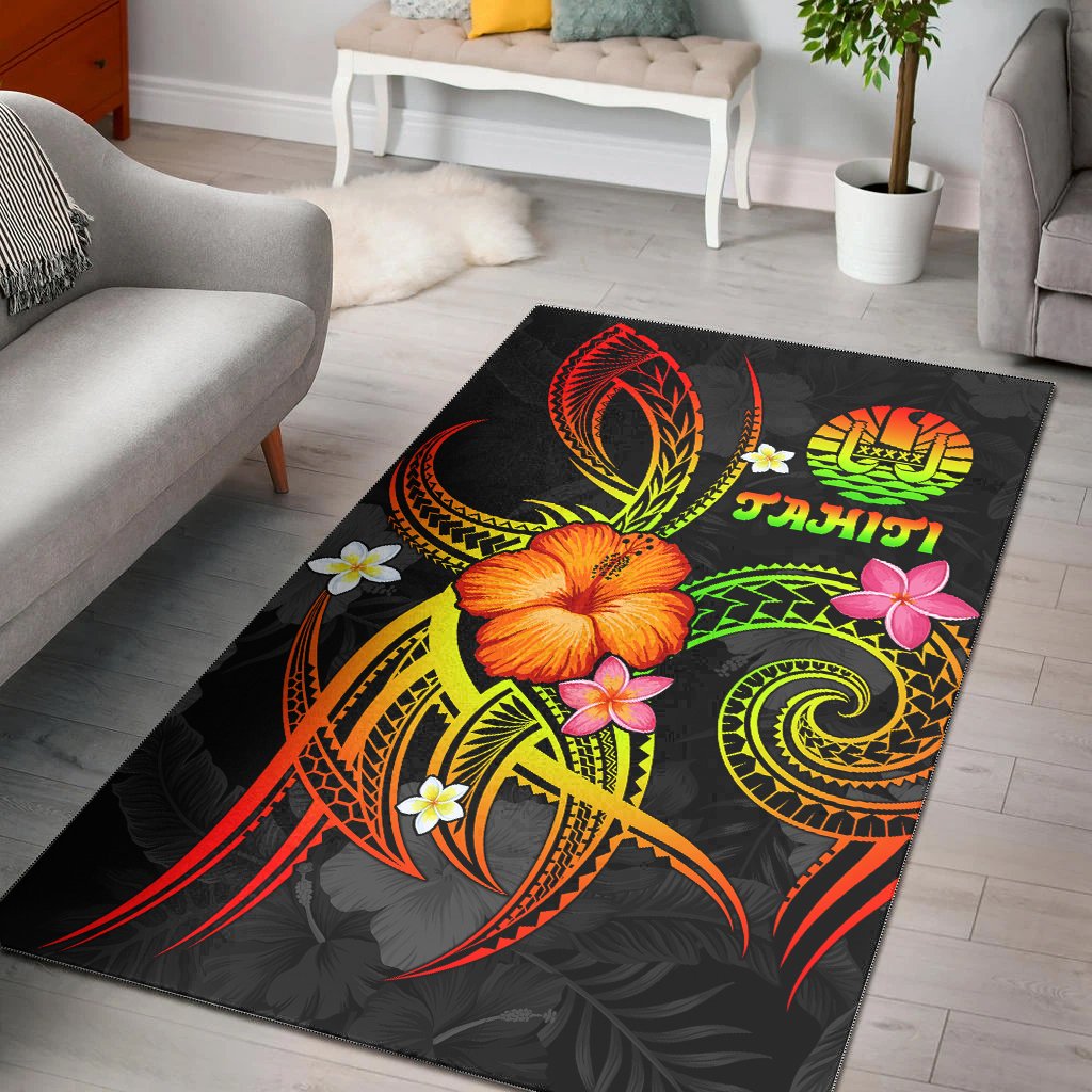 Polynesian Tahiti Area Rug - Legend of Tahiti (Reggae)