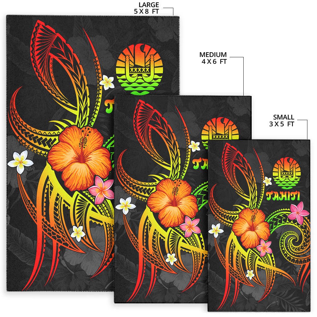 Polynesian Tahiti Area Rug - Legend of Tahiti (Reggae)