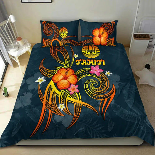 Polynesian Tahiti Bedding Set - Legend Of Tahiti (Blue)