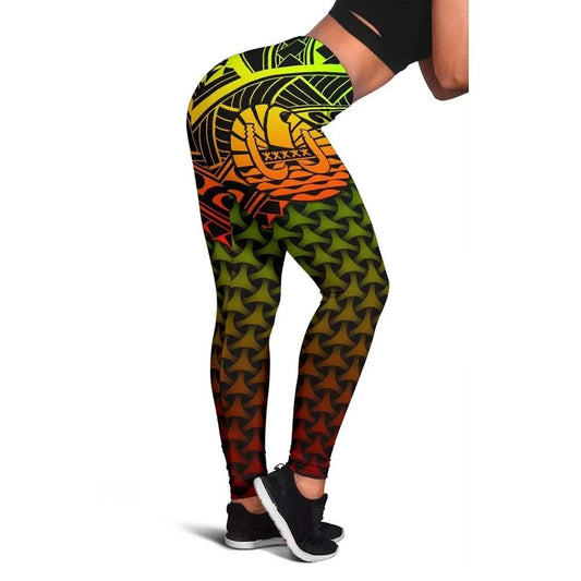 Polynesian Tahiti Legging - Reggae Vintage Polynesian Patterns