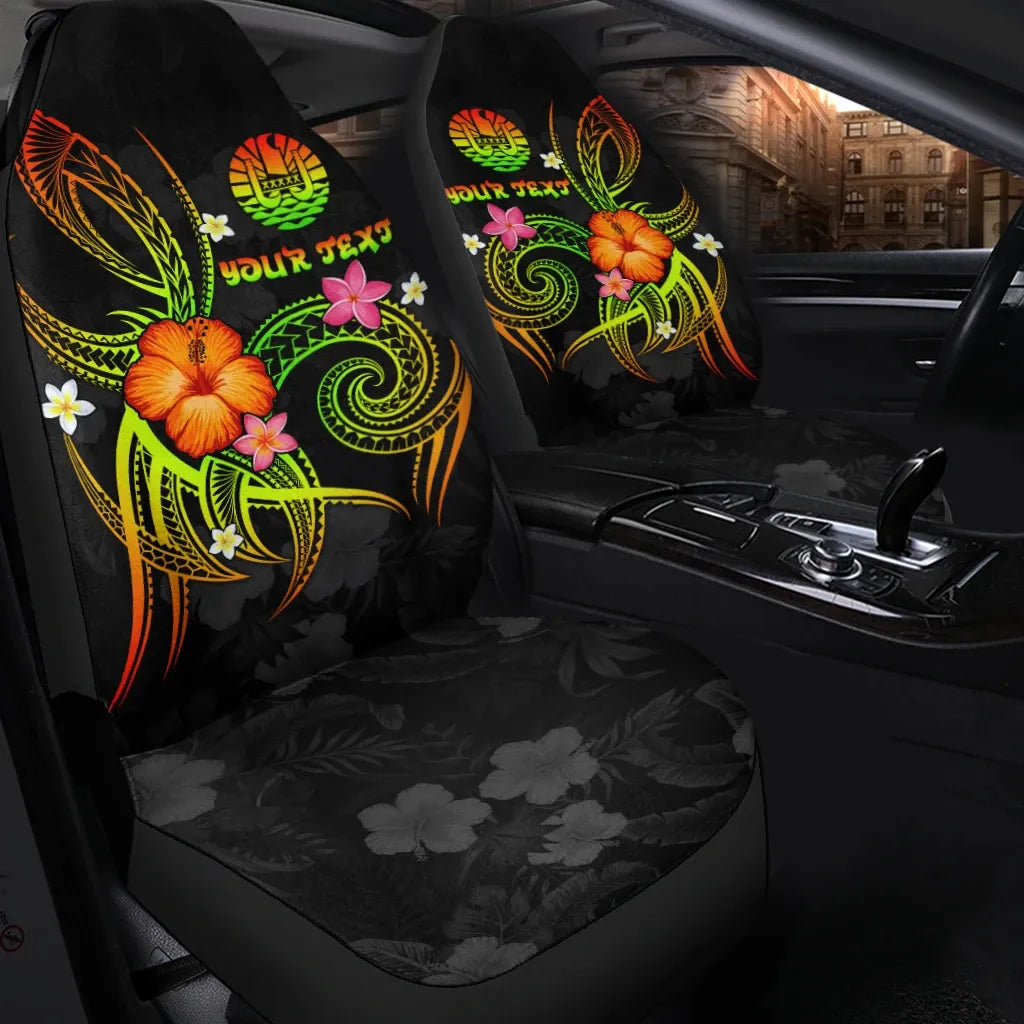 Polynesian Tahiti Personalised Car Seat Covers - Legend of Tahiti (Reggae)
