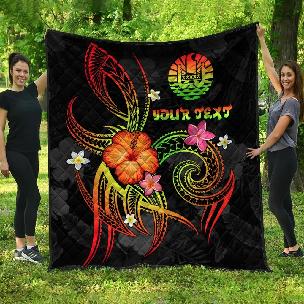 Polynesian Tahiti Personalised Premium Quilt - Legend of Tahiti (Reggae)
