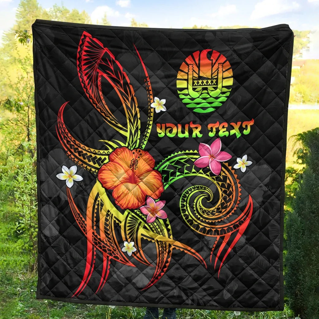 Polynesian Tahiti Personalised Premium Quilt - Legend of Tahiti (Reggae)