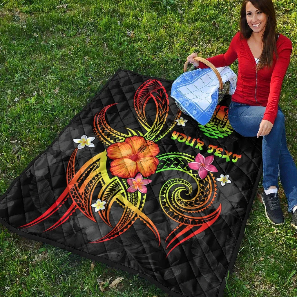 Polynesian Tahiti Personalised Premium Quilt - Legend of Tahiti (Reggae)