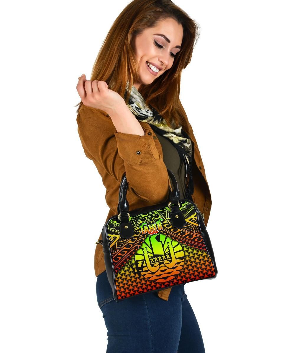 Polynesian Tahiti Shoulder Handbag - Reggae Vintage Polynesian Patterns