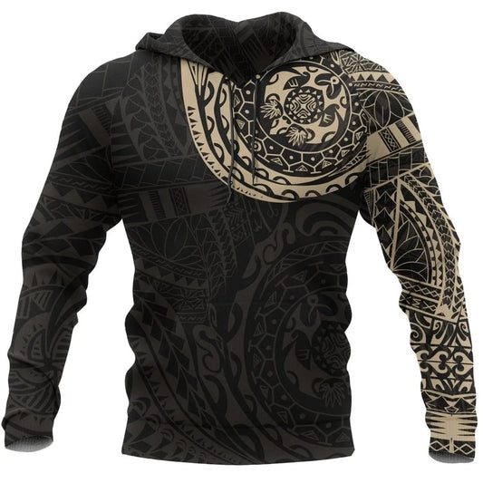 Polynesian Tattoo Style Hoodie Version 2.0