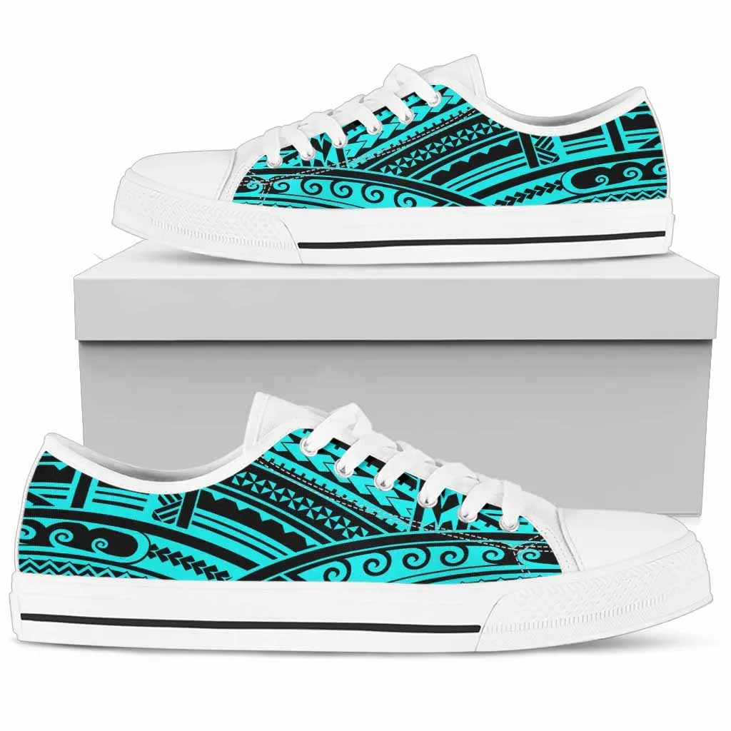 Polynesian Tribal Low Top Shoes