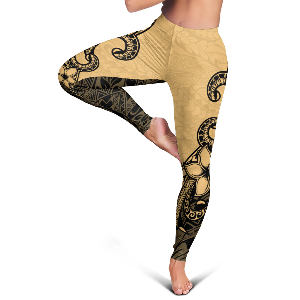 Hawaii Legging Polynesian Tribal Plumeria