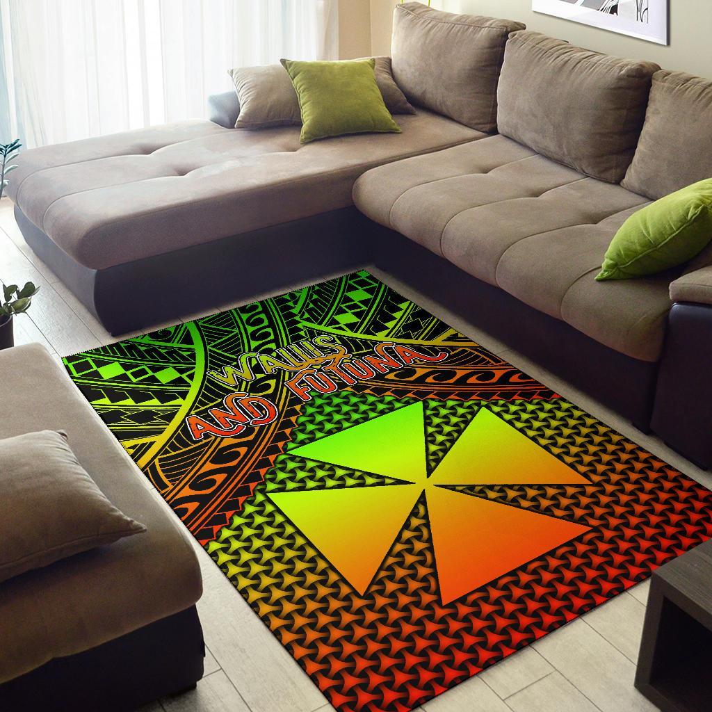 Polynesian Wallis and Futuna Area Rug - Reggae Vintage Polynesian Patterns