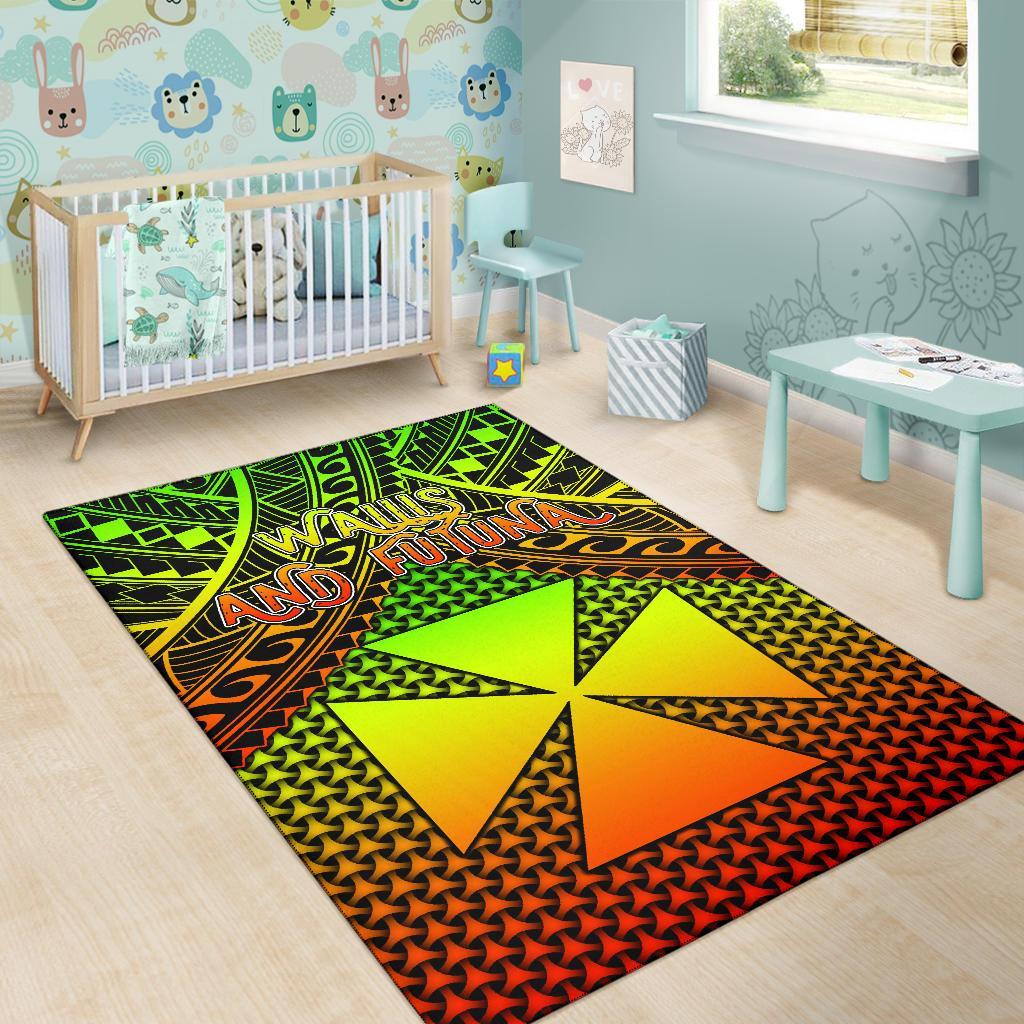 Polynesian Wallis and Futuna Area Rug - Reggae Vintage Polynesian Patterns