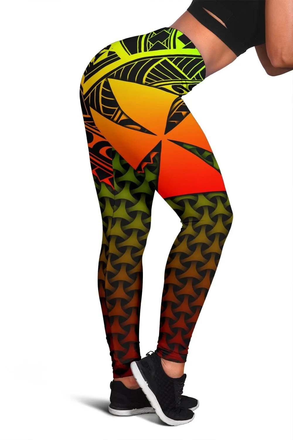 Polynesian Wallis and Futuna Legging - Reggae Vintage Polynesian Patterns