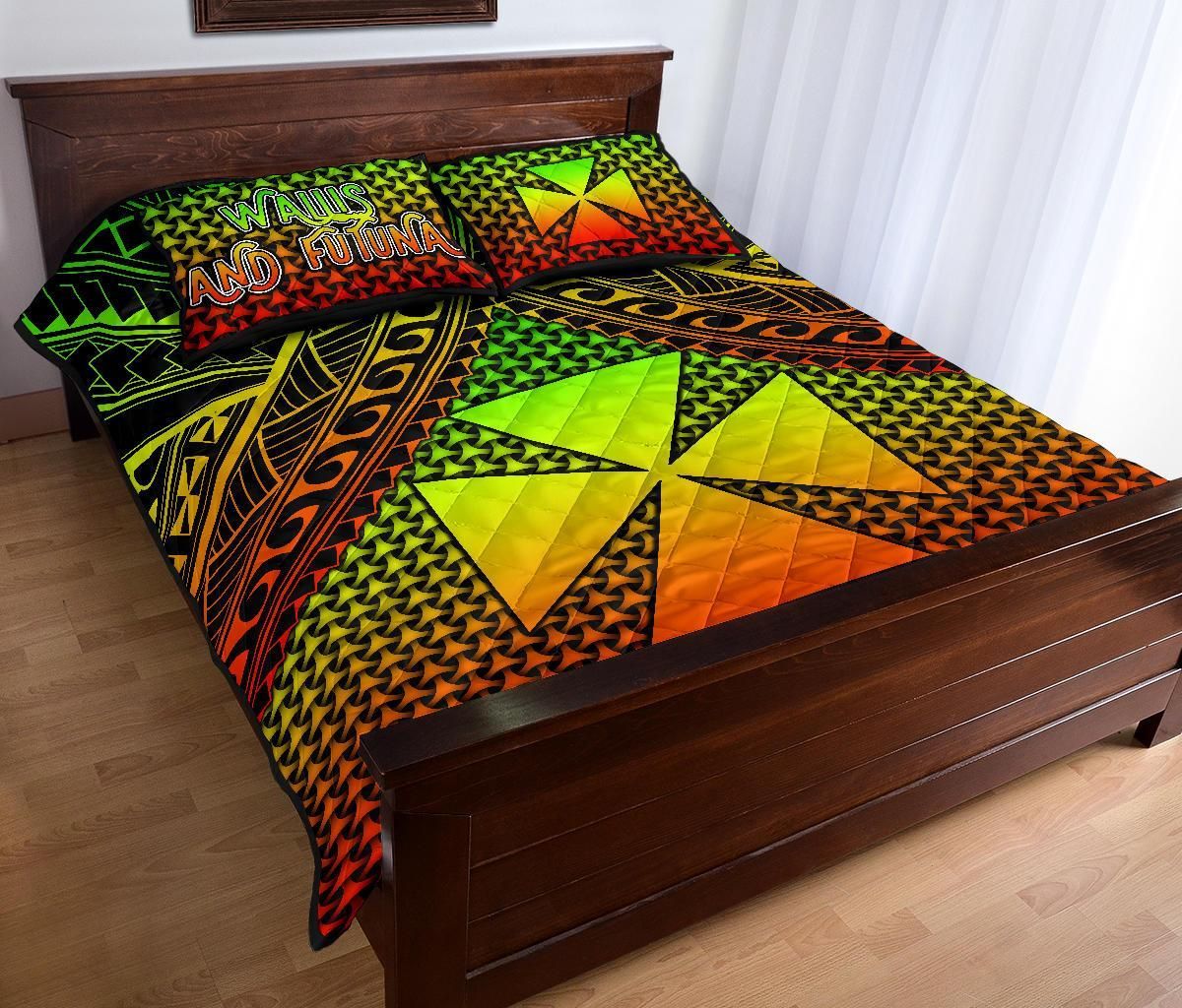 Polynesian Wallis and Futuna Quilt Bed Set - Reggae Vintage Polynesian Patterns