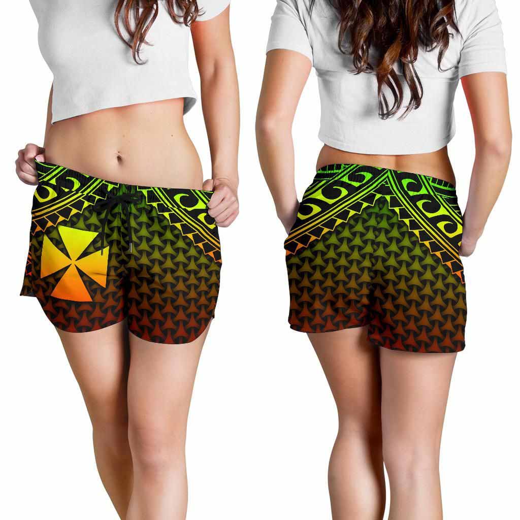 Polynesian Wallis and Futuna Women Shorts - Reggae Vintage Polynesian Patterns