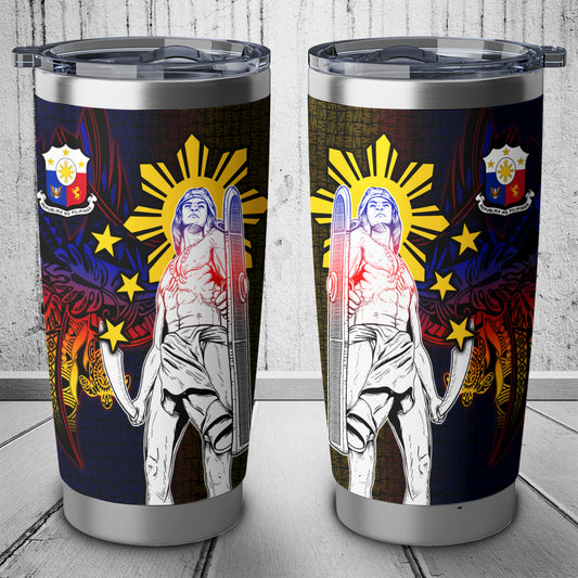 Philippines Filipinos Lapu-lapu Hero With Seal Filipinos Tribal Patterns Tumbler