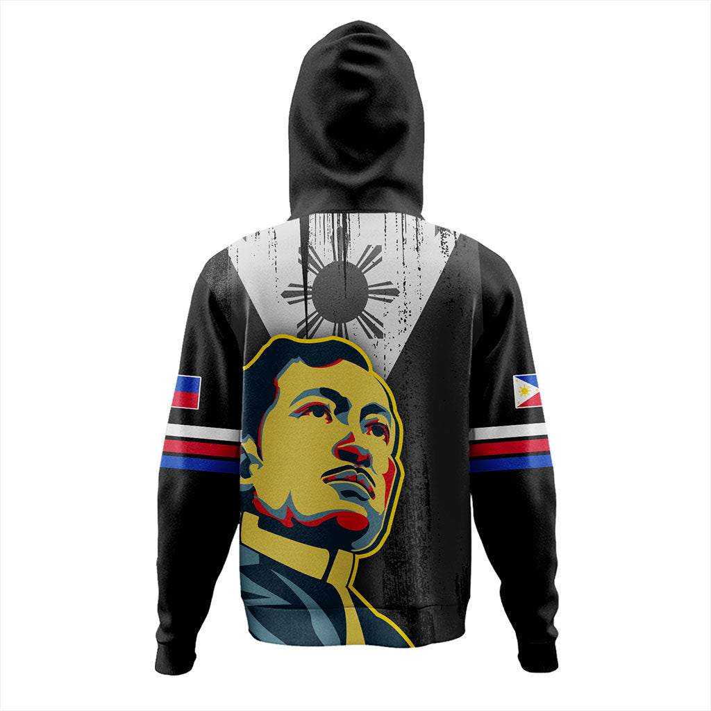 Philippines Filipinos Hoodie Rizal Day Flag Grunge Style
