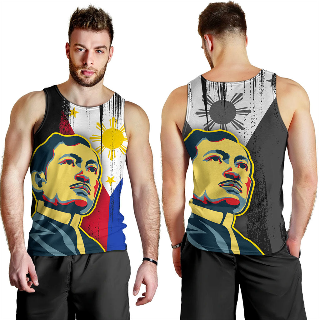 Philippines Filipinos Tank Top Rizal Day Flag Grunge Style