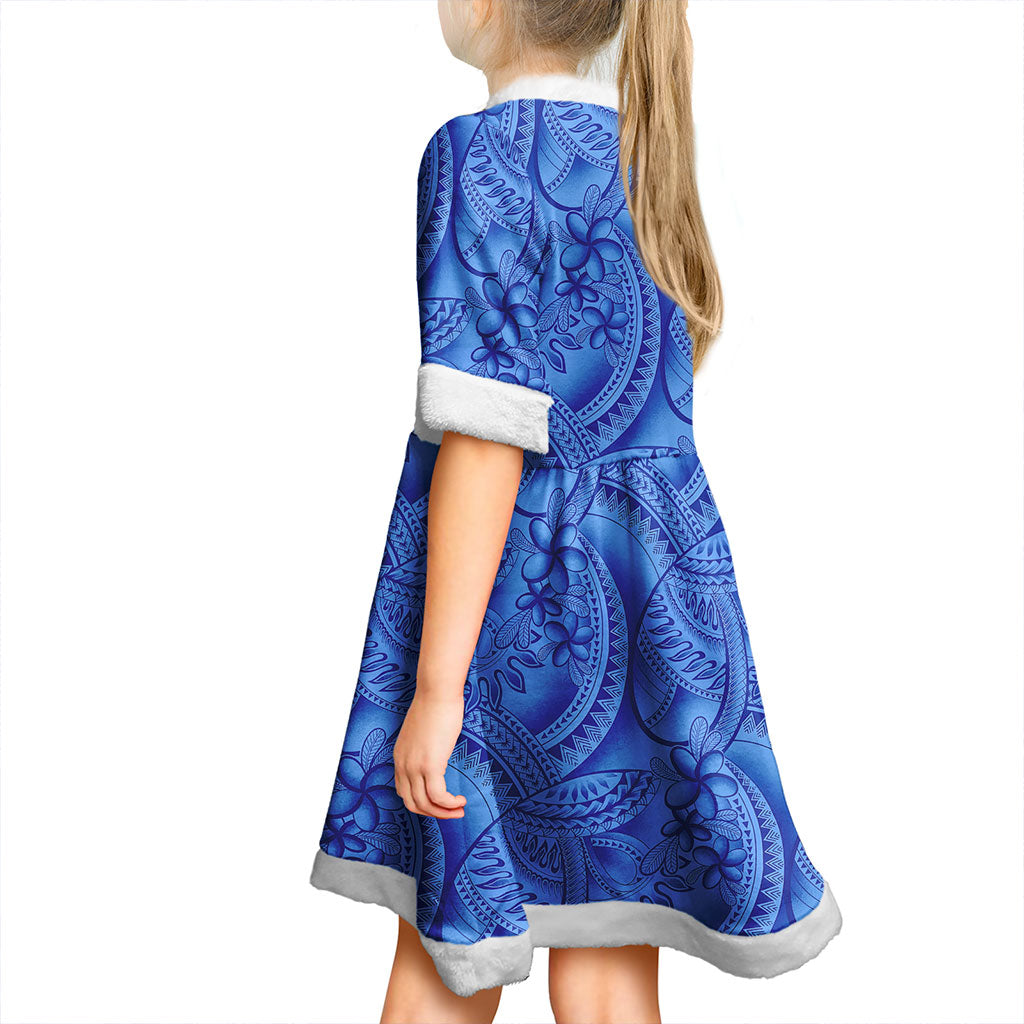 Samoa Women and Kid Christmas Dress Fabric Tattoo Design