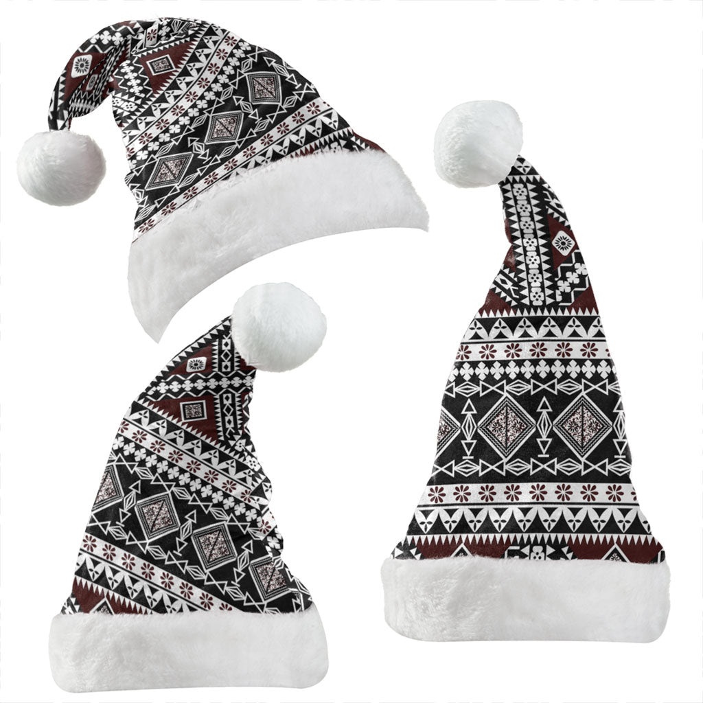 Samoa Christmas Hat Polynesian Tribal Print Stripe Style