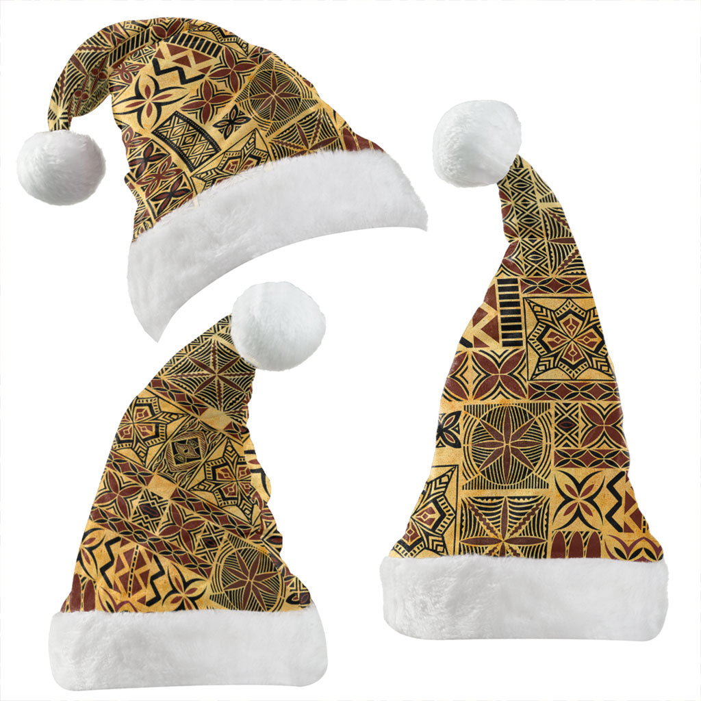 Samoa Christmas Hat Tapa Design Dobby Fabric