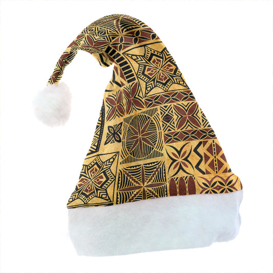 Samoa Christmas Hat Tapa Design Dobby Fabric