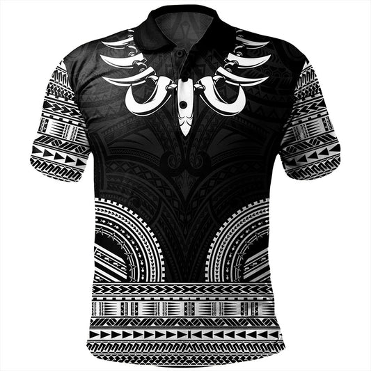 Samoa Polo Shirt Ula Nifo Circle Pattern Design