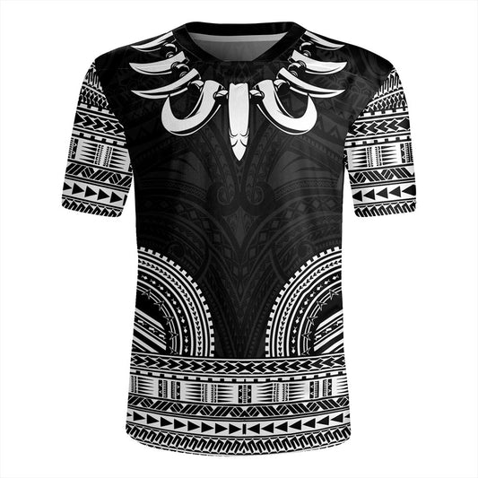Samoa Rugby Jersey Ula Nifo Circle Pattern Design