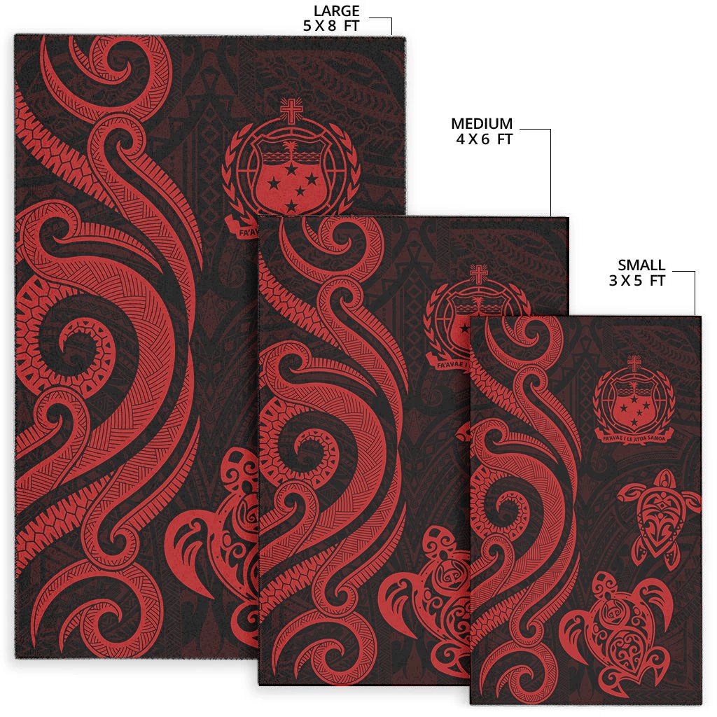 Samoa Area Rug - Red Tentacle Turtle