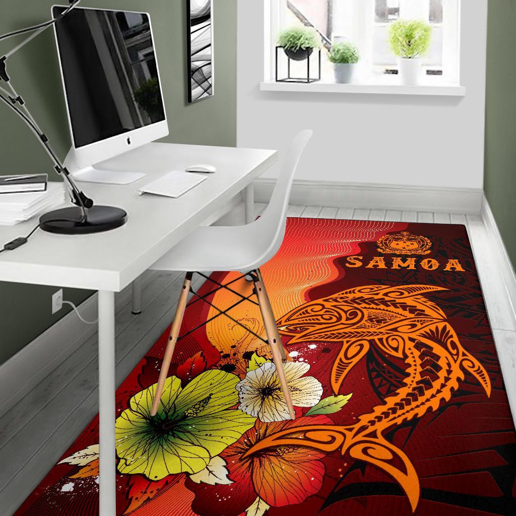 Samoa Area Rugs - Tribal Tuna Fish