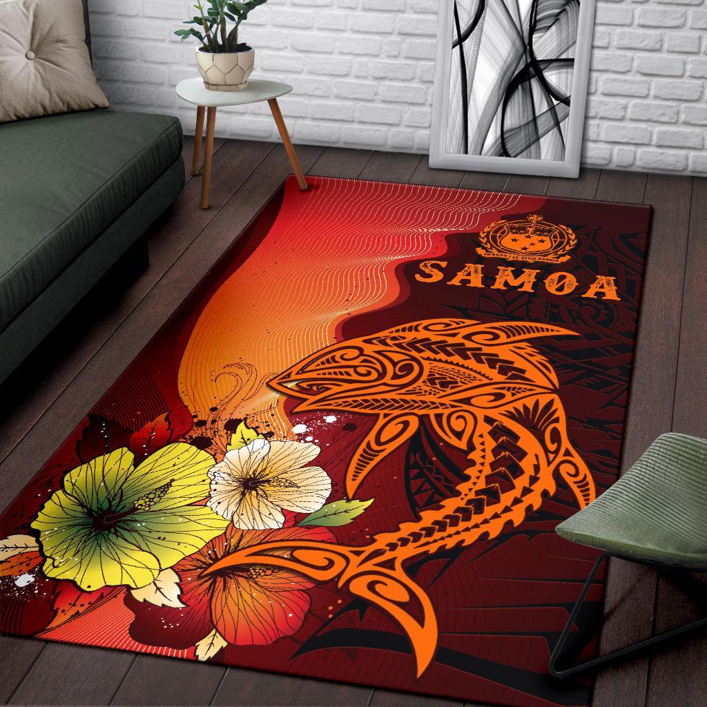 Samoa Area Rugs - Tribal Tuna Fish