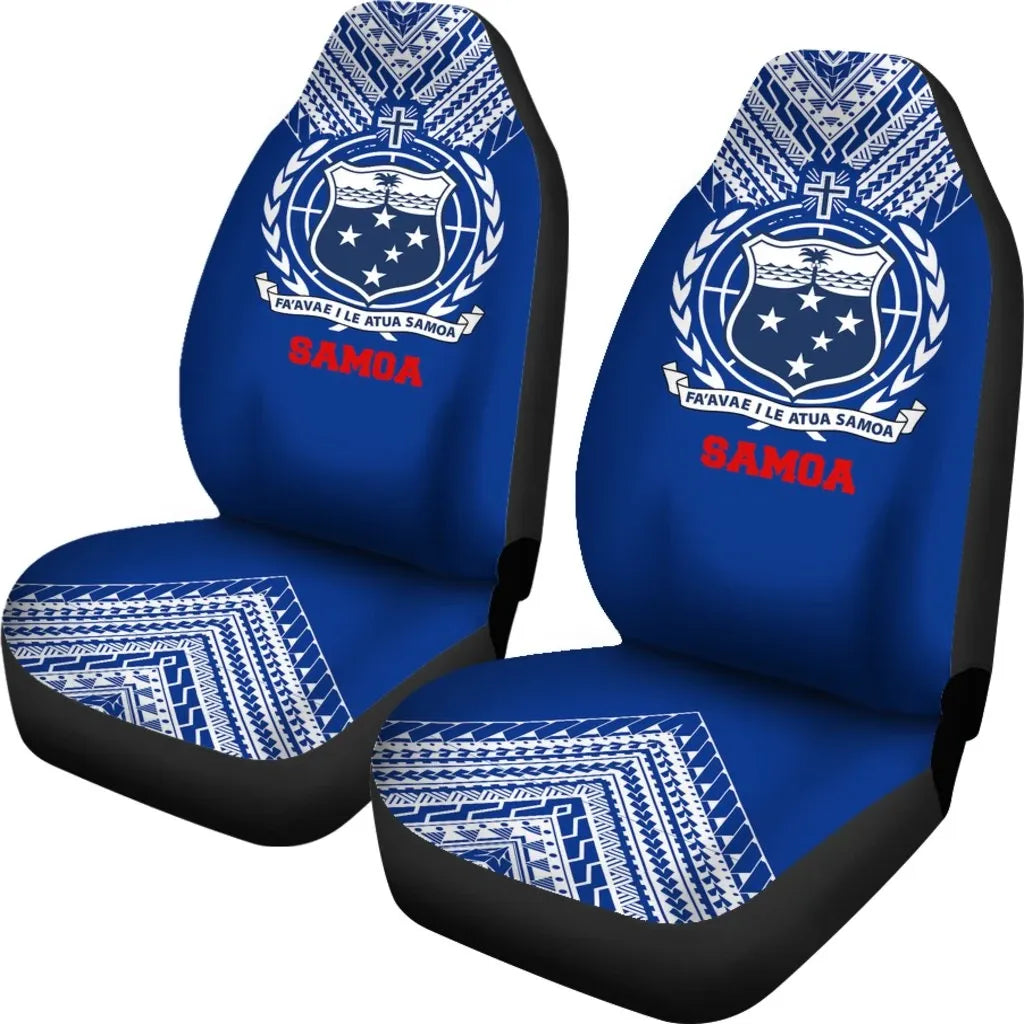 Samoa Car Seat Cover - Samoa Coat Of Arms Athletic Style