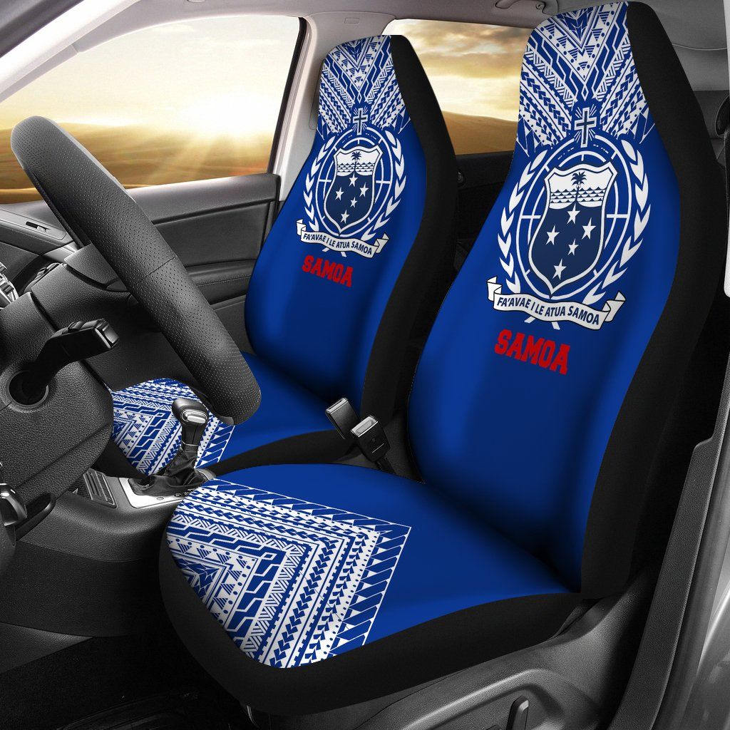 Samoa Car Seat Cover - Samoa Coat Of Arms Athletic Style