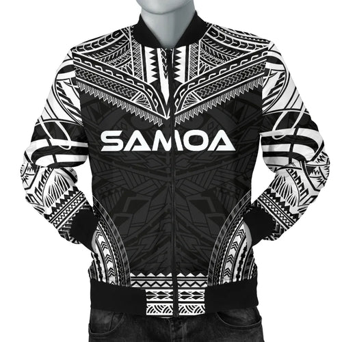 Samoa Polynesian Chief Bomber Jacket - Black Version
