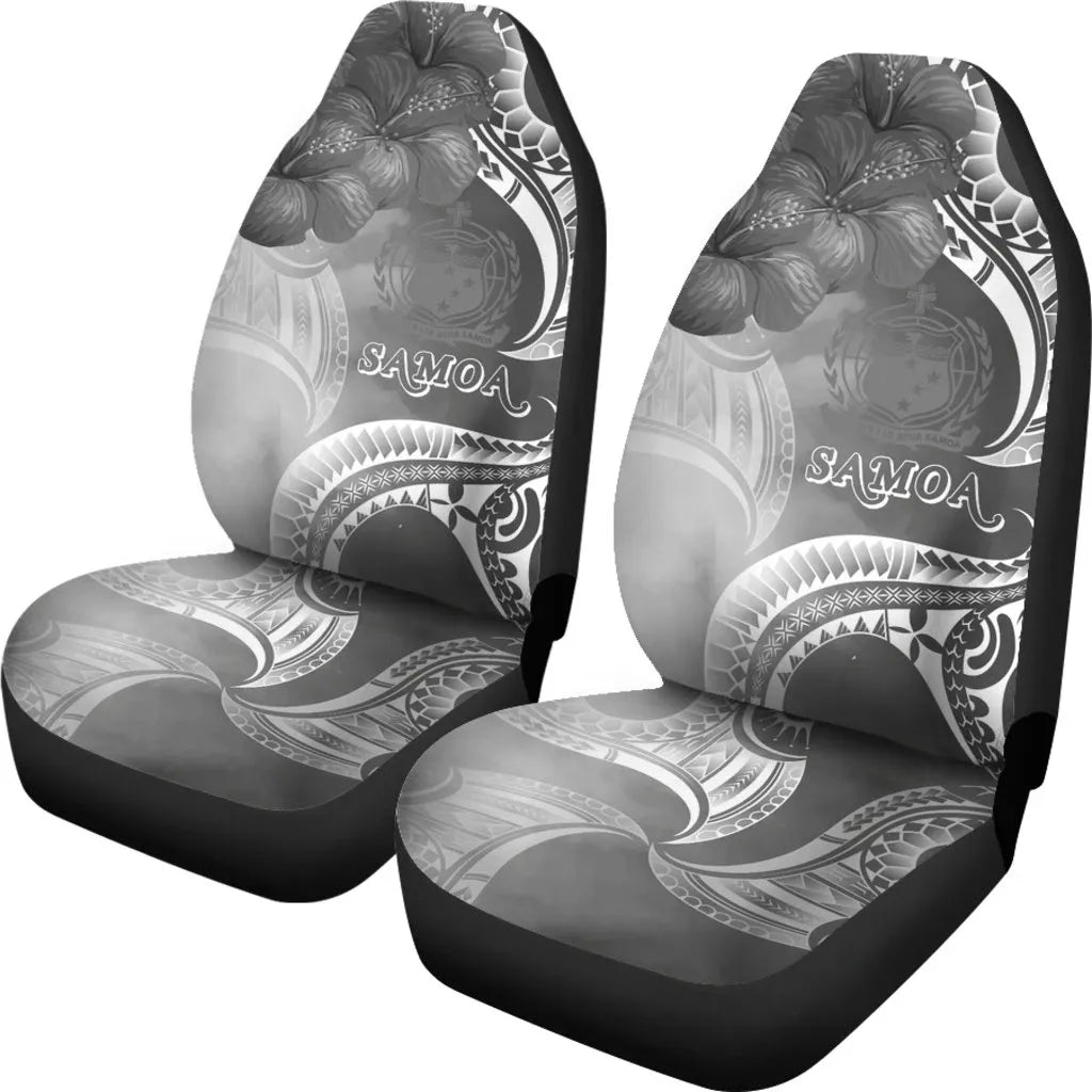 Samoa Car Seat Covers - Samoa Seal Wave Style (Black)