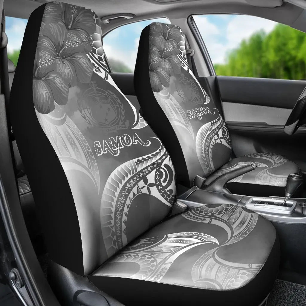 Samoa Car Seat Covers - Samoa Seal Wave Style (Black)