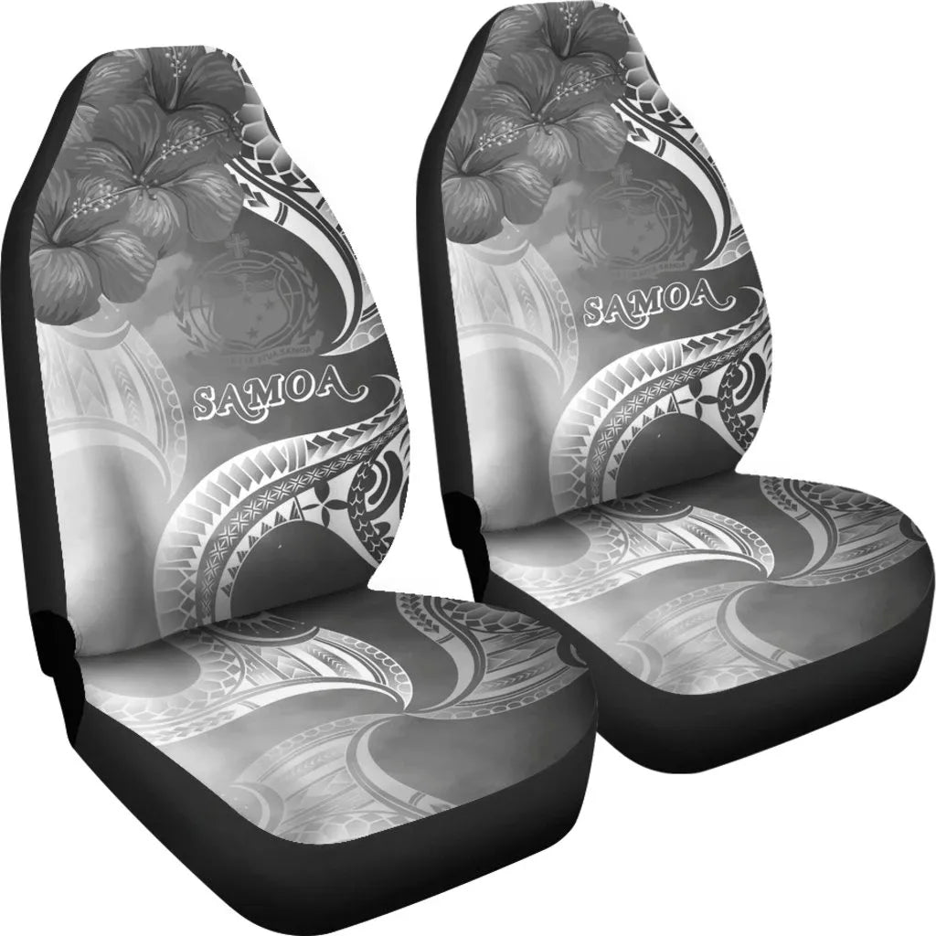 Samoa Car Seat Covers - Samoa Seal Wave Style (Black)