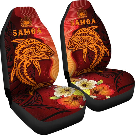 Samoa Car Seat Covers - Tribal Tuna Fish