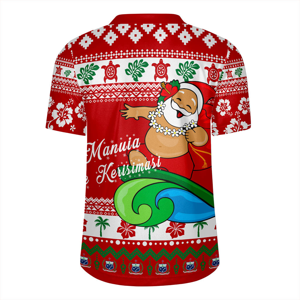 Samoa Rugby Jersey Santa Claus Ho Ho Ho Christmas