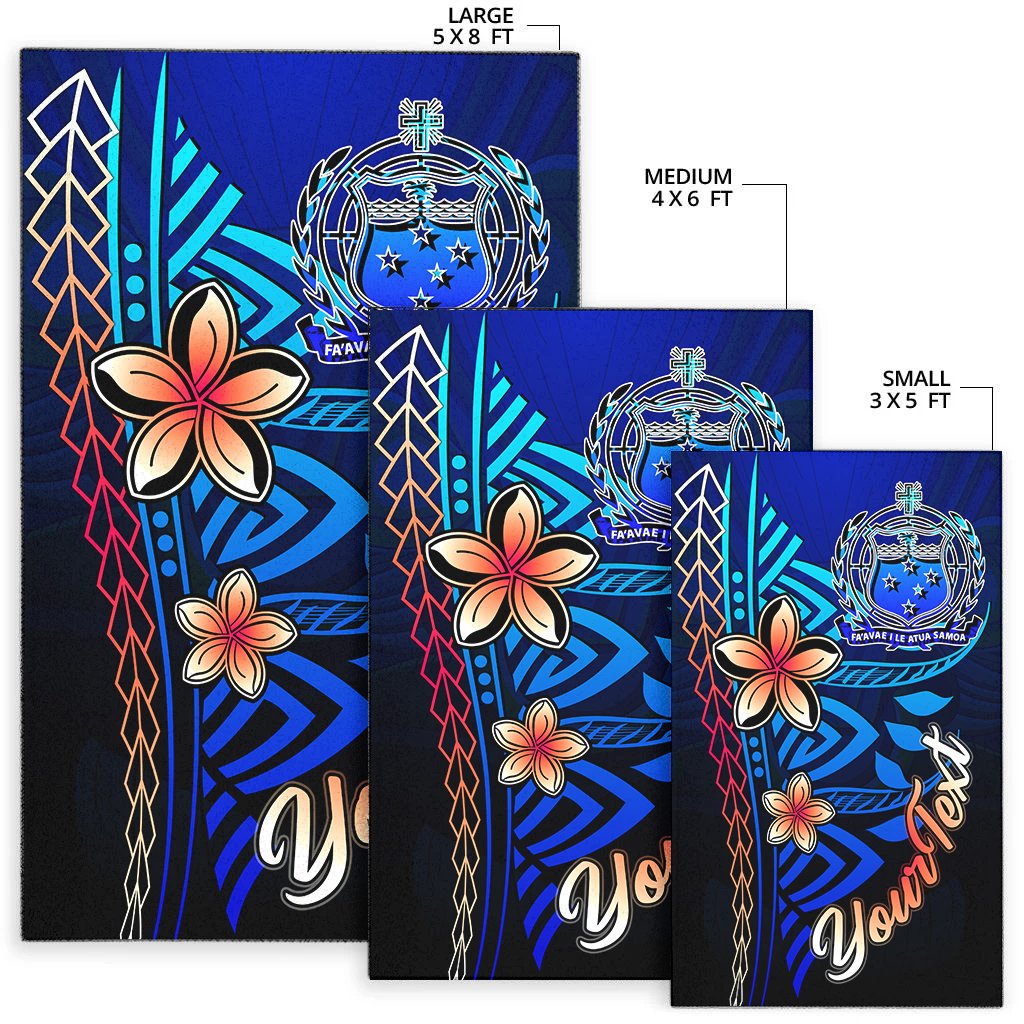 Samoa Custom Personalised Area Rug - Vintage Tribal Mountain