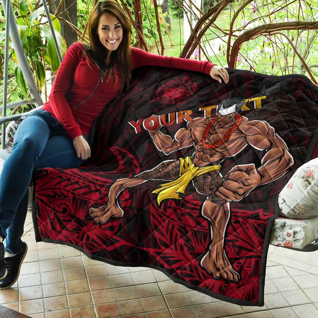 Samoa Custom Personalised Premium Quilt - The Samoa Warrior Strong